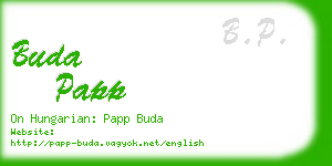 buda papp business card